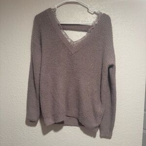 Lilac Metallic BKE Sweater